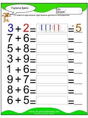 Toplama işlemi yaprak test